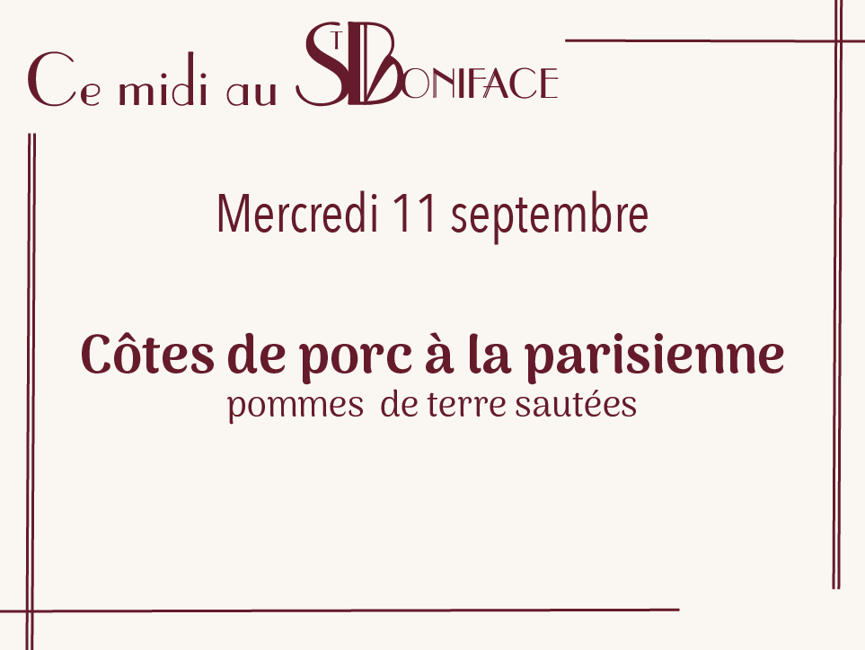 Côtes de porc à la parisienne