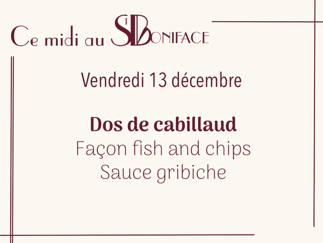 dos de cabillaud façon fish and chips, sauce gribiche
