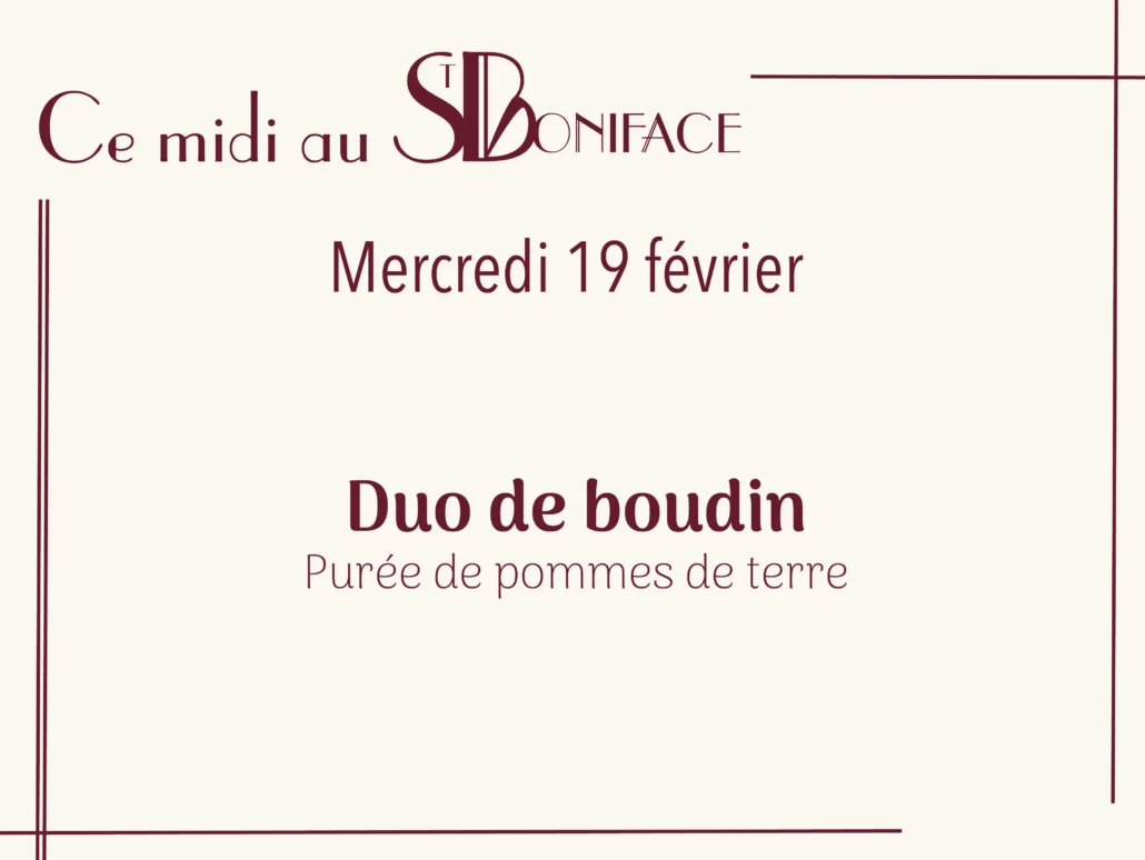 Duo de boudin, purée de pommes de terre