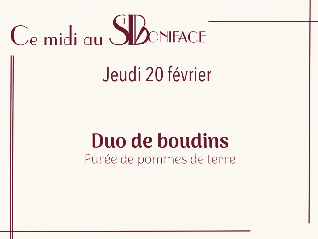 Duo de boudins, purée de pommes de terre