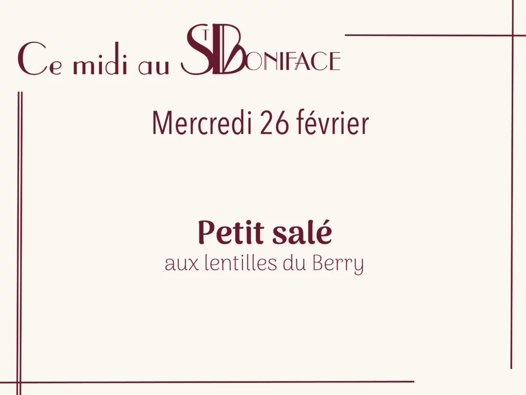 Petit salé aux lentilles du Berry