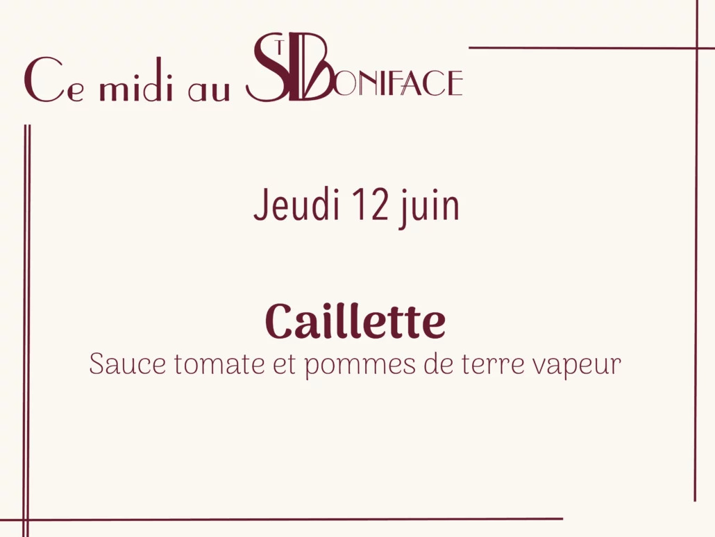 Caillette, sauce tomate et pommes de terre vapeur