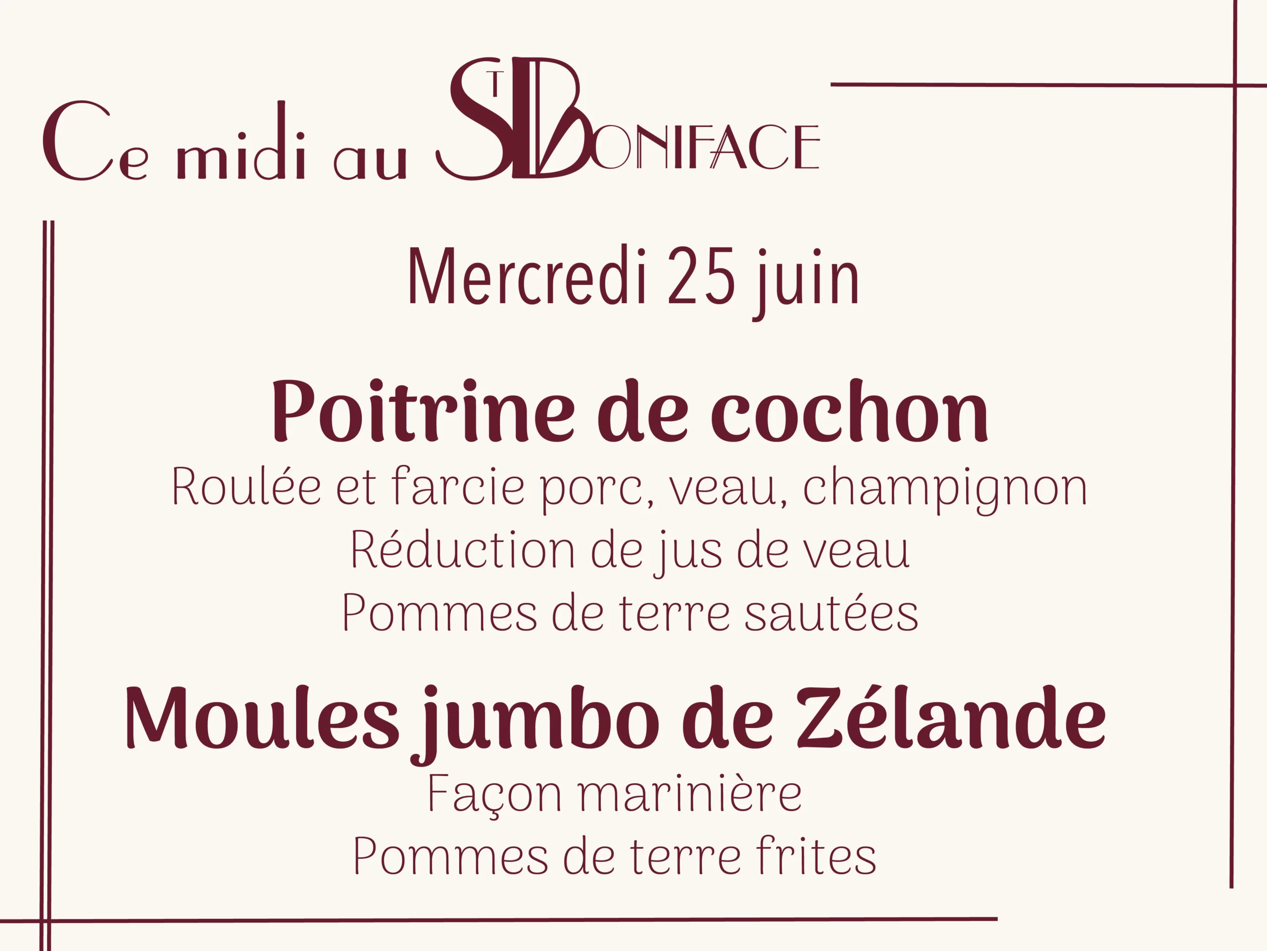Plat du vendredi 20 juin : Moules jumbo de Zélande façon marinière