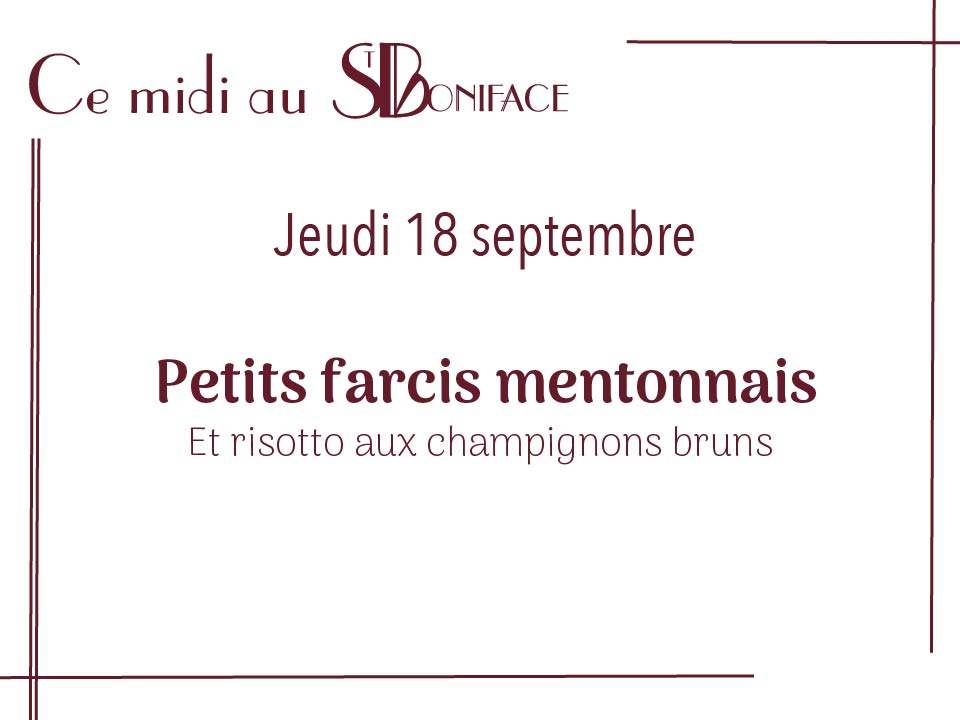 Petits farcis mentonnais et risotto aux champignons bruns