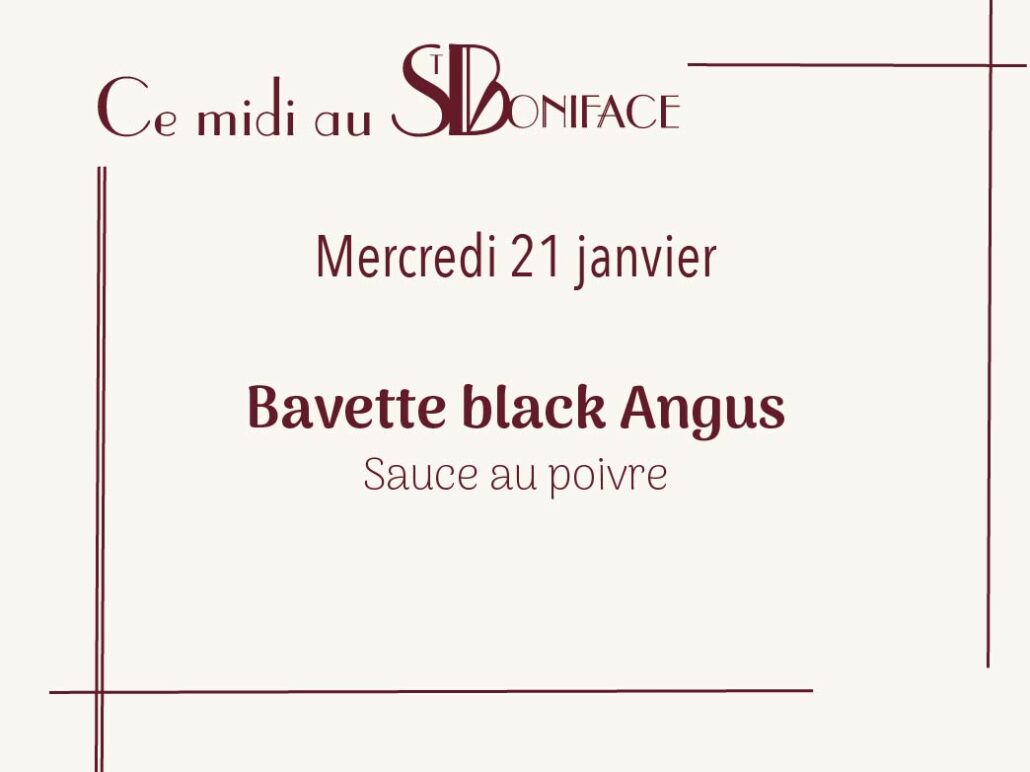 Bavette Black Angus, sauce au poivre
